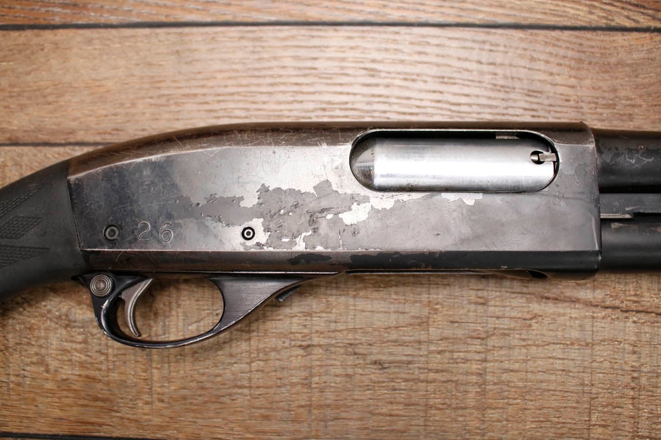 REMINGTON 870 Wingmaster 12GA Police Trade-In Shotgun with Synthetic Stock