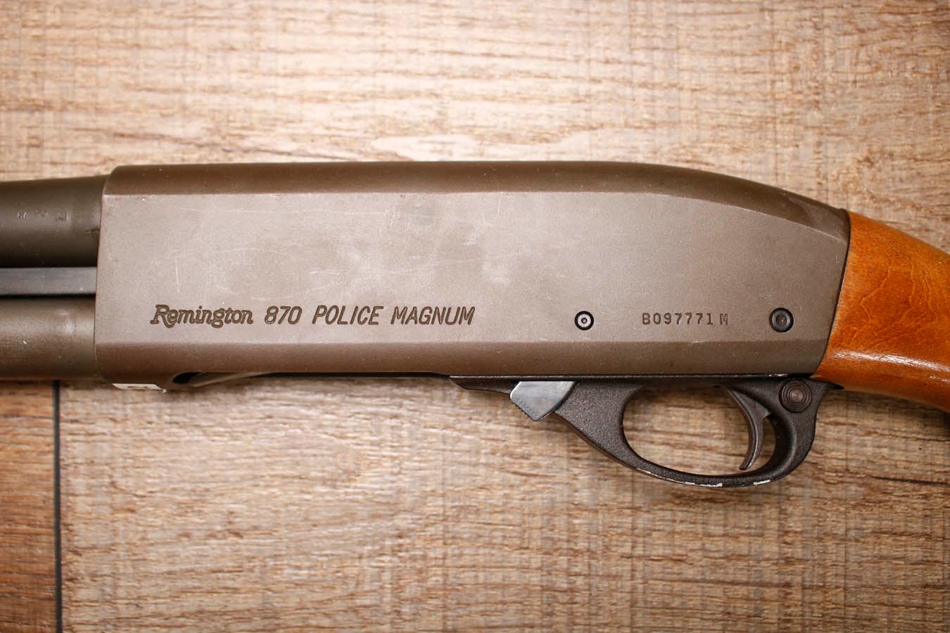 REMINGTON 870 Police Magnum 12GA Police Trade-In Shotgun with Wood Stock and 20 Inch Barrel