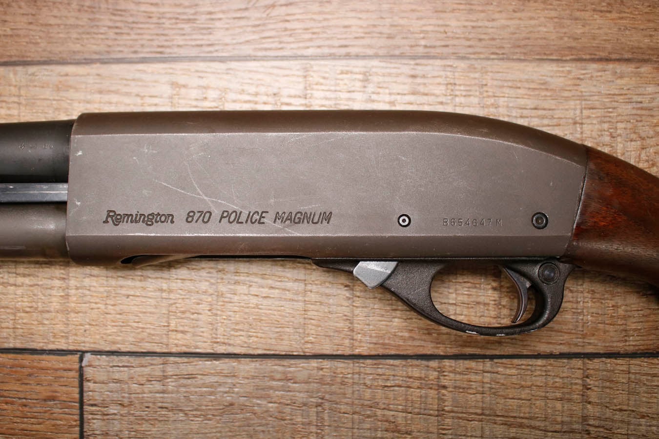 REMINGTON 870 Police Magnum 12GA Police Trade-In Shotgun with Wood Stock and 18 Inch Barrel