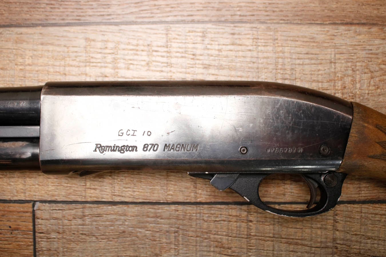 REMINGTON 870 Magnum 12GA Police Trade-In Shotgun with Wood Stock