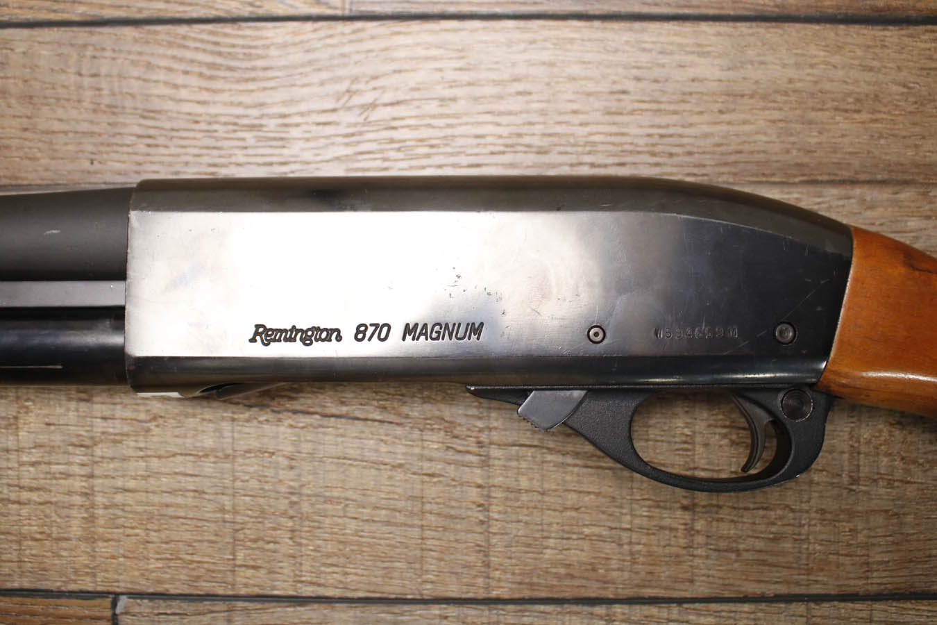 REMINGTON 870 Magnum 12GA Police Trade-In Shotgun with Wood Stock and Rifle Sights