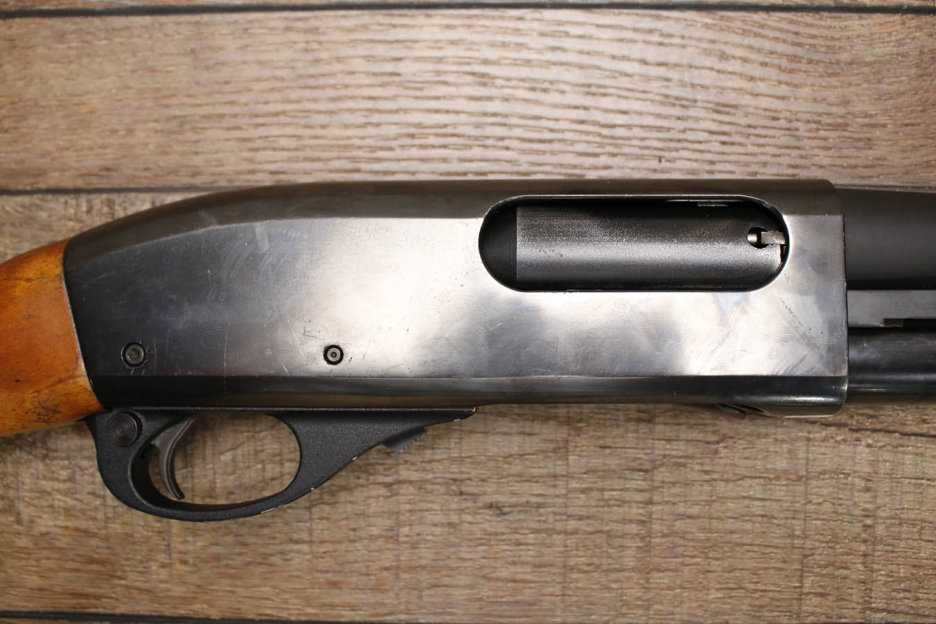 REMINGTON 870 Magnum 12GA Police Trade-In Shotgun with Wood Stock and Rifle Sights