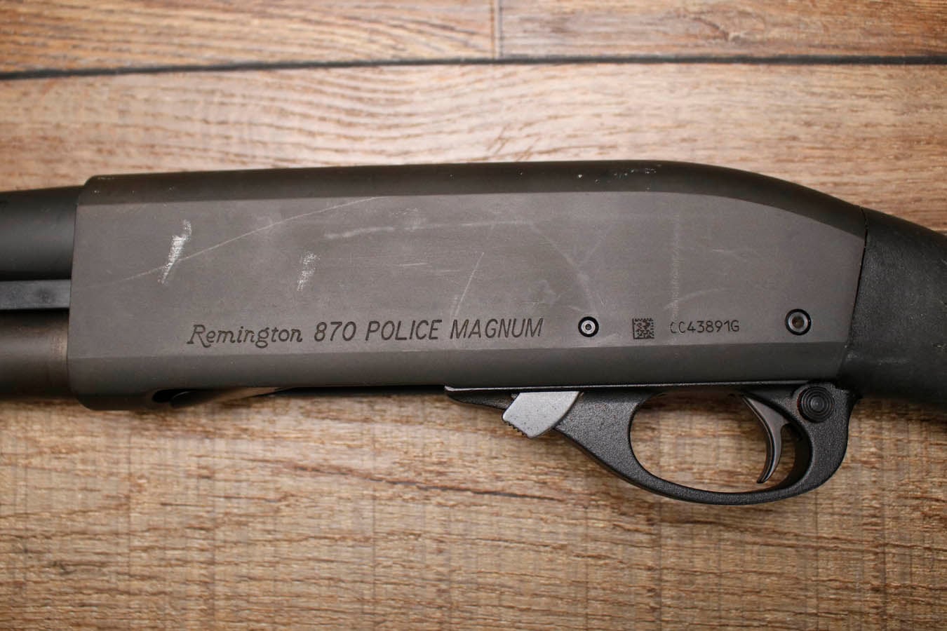 REMINGTON 870 Police Magnum 12GA Police Trade-In Shotgun with Synthetic Stock and Extended Tube Mag
