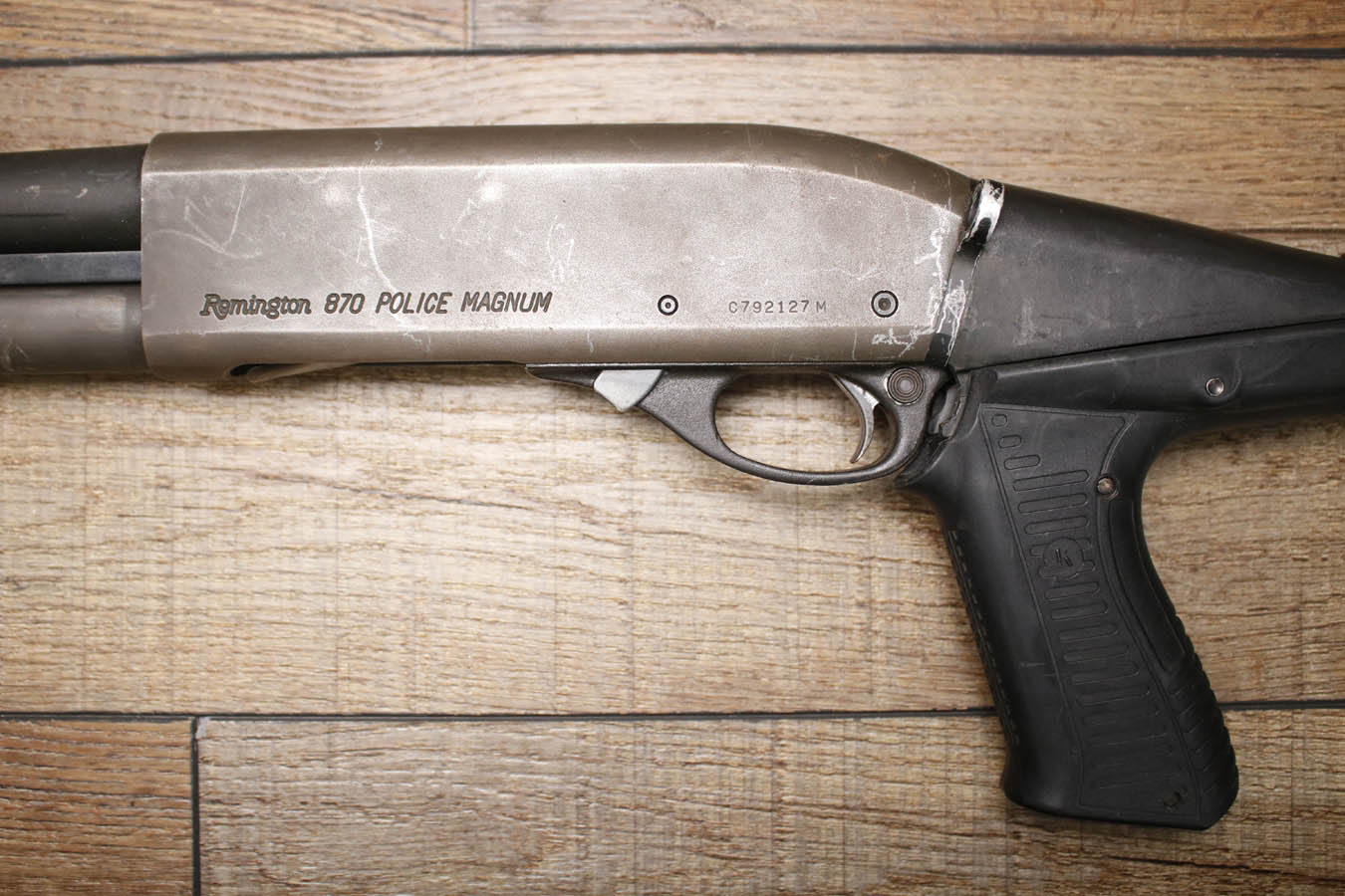 REMINGTON 870 Police Magnum 12GA Police Trade-In Shotgun with Pistol Grip and Extended Tube Mag