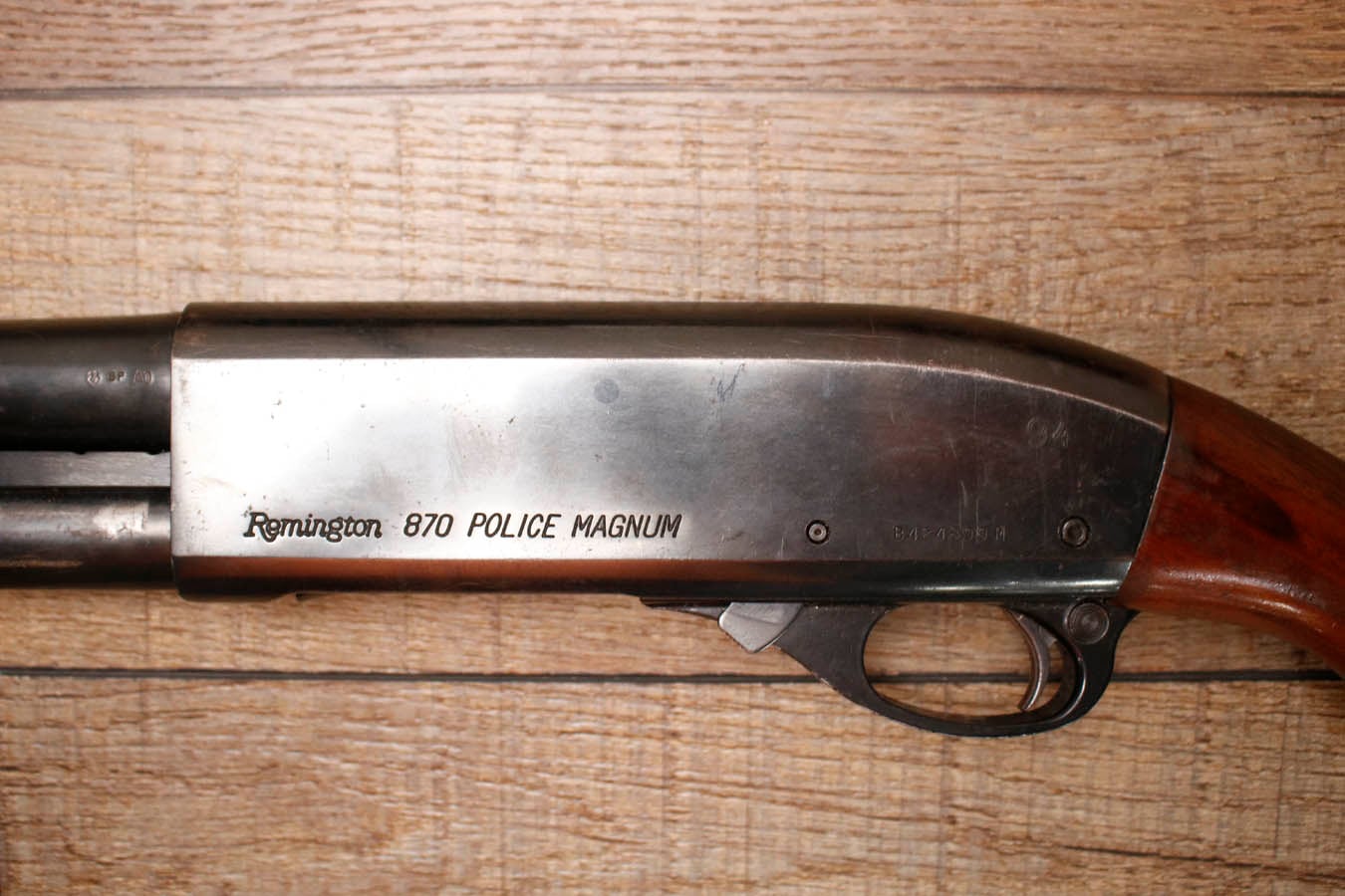 REMINGTON 870 Police Magnum 12GA Police Trade-In Shotgun with Wood Stock