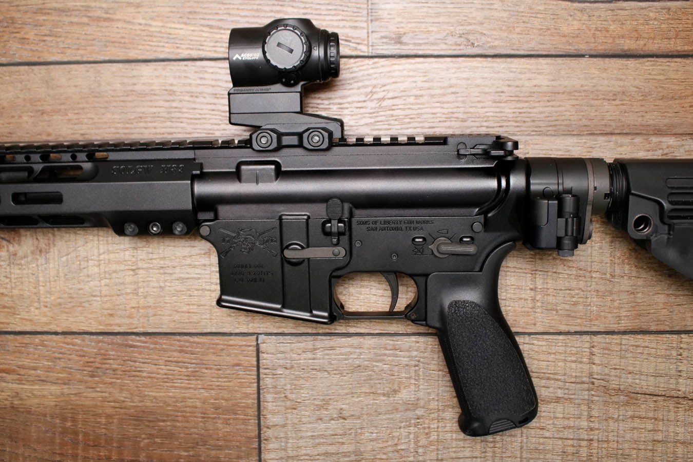 SONS OF LIBERTY GUN WORKS M4 300 AAC Blackout Police Trade-In Pistol with Law Tactical Folder