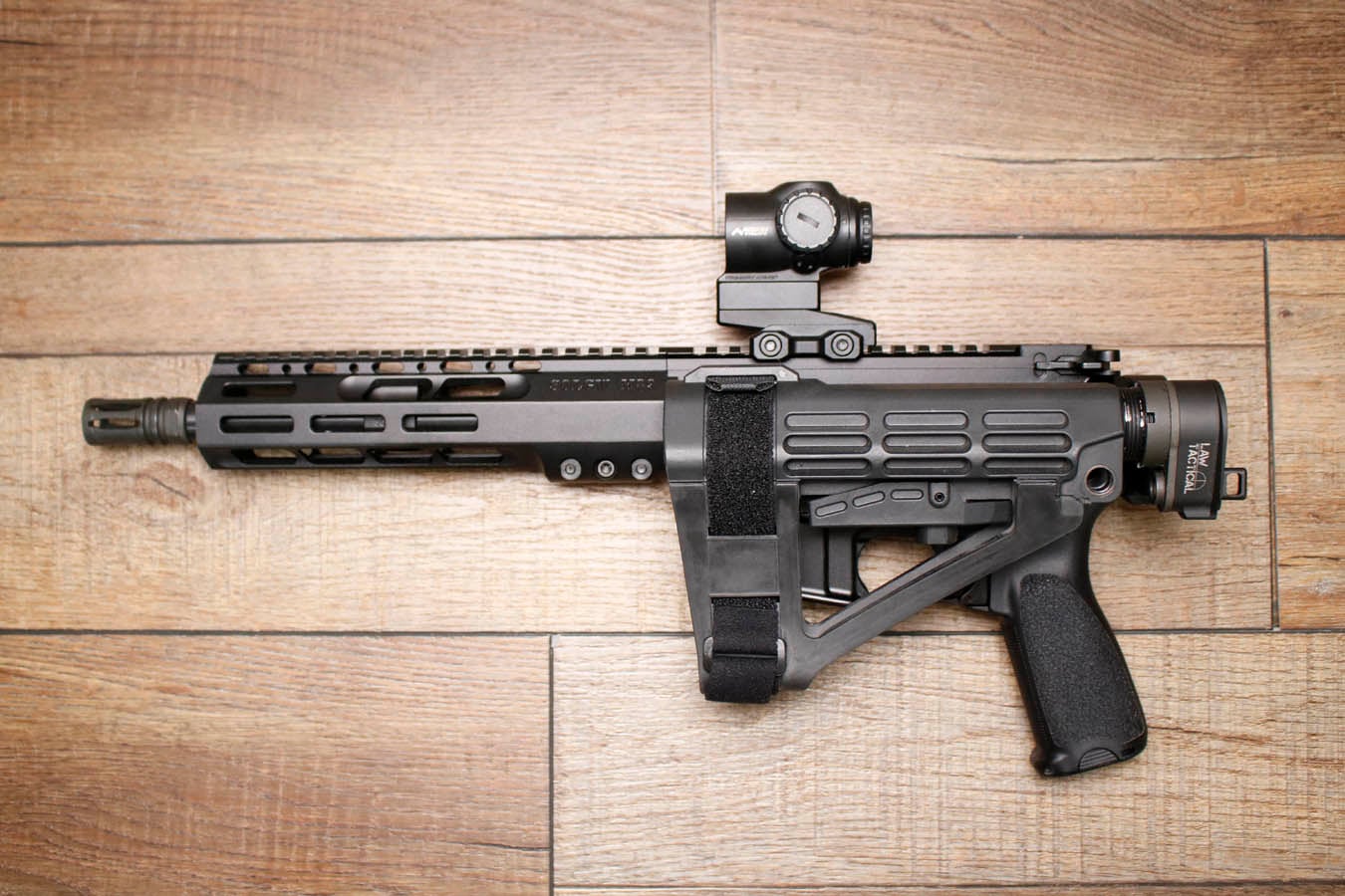SONS OF LIBERTY GUN WORKS M4 300 AAC Blackout Police Trade-In Pistol with Law Tactical Folder