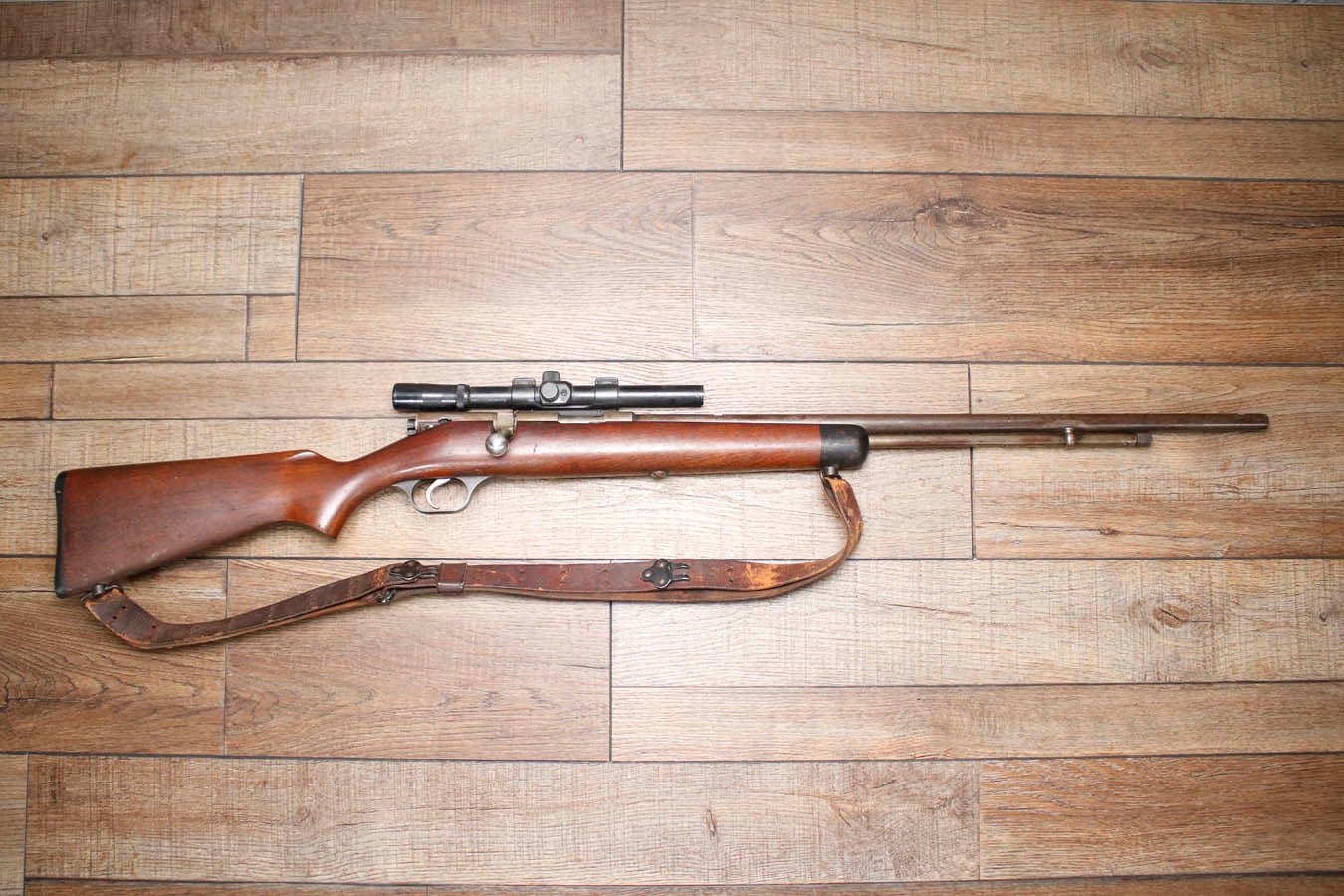 STEVENS 66C 22 S,L,LR Police Trade-In Rifle with Tasco Scope