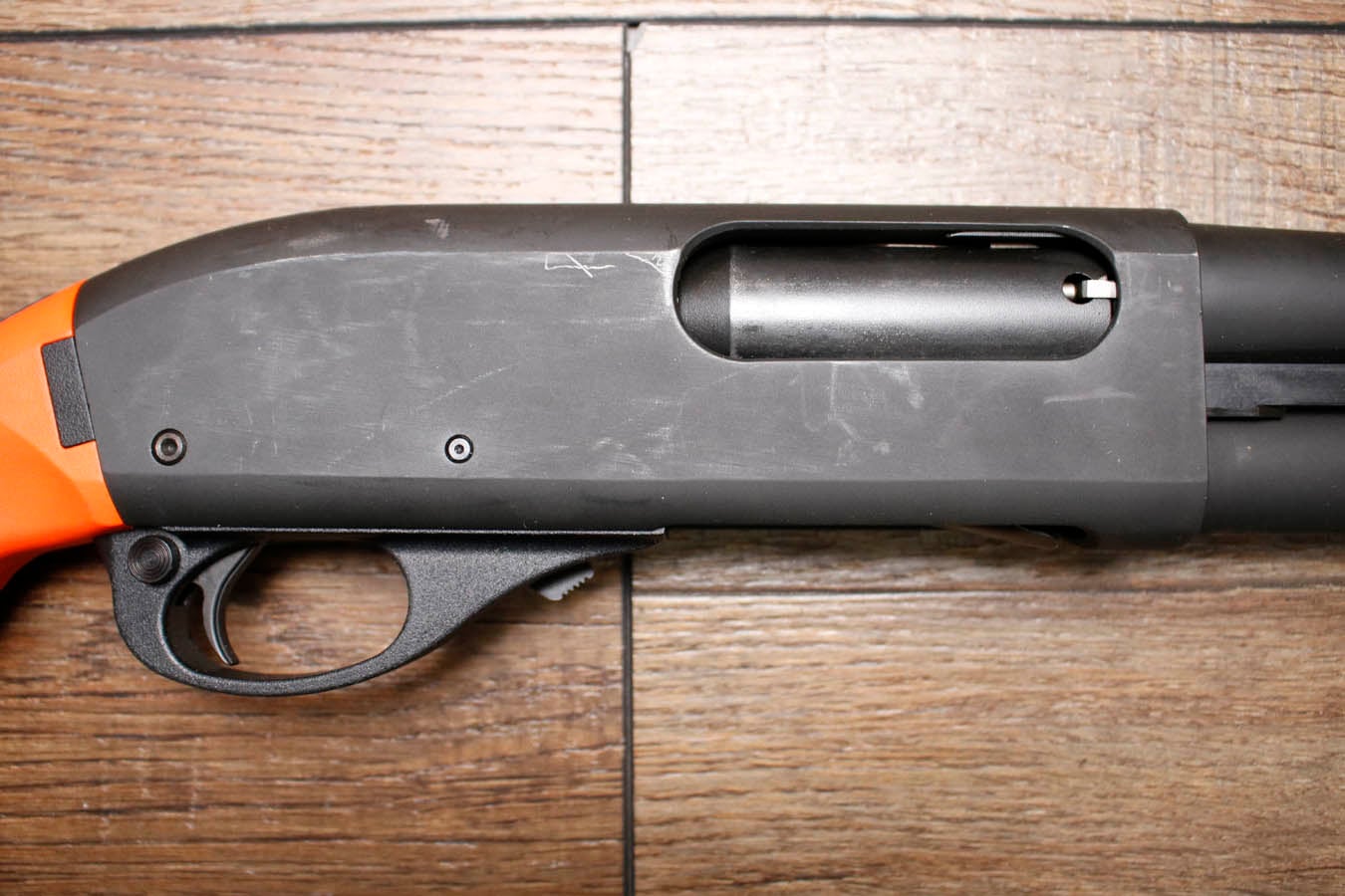 REMINGTON 870 Police Magnum 12GA Police Trade-In Shotgun with Synthetic Orange Furniture