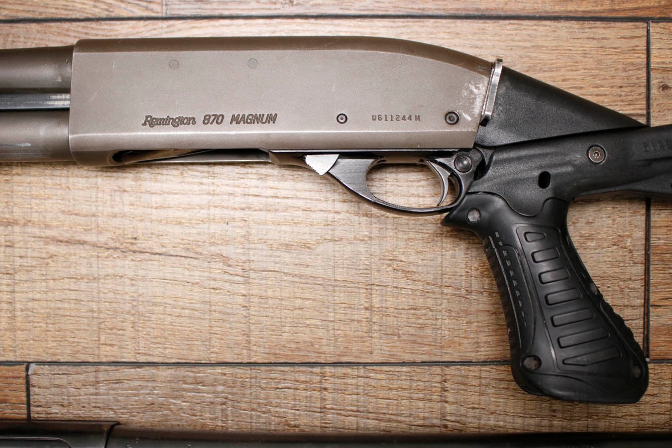 REMINGTON 870 Magnum 12GA Police Trade-In Shotgun with Extended Tube Magazine and Pistol Grip