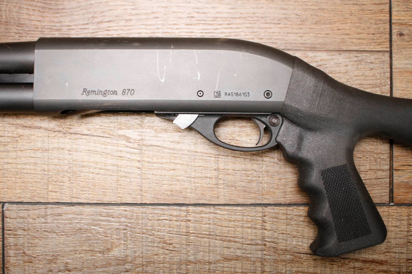 REMINGTON 870 12GA Police Trade-In Shotgun with Extended Tube Magazine, Pistol Grip and 18 Inch Barrel