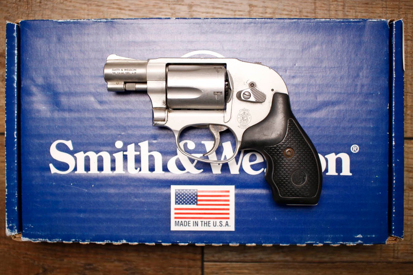 SMITH AND WESSON 638-3 Airweight 38 Special Police Trade-In Revolvers (Fair Condition)