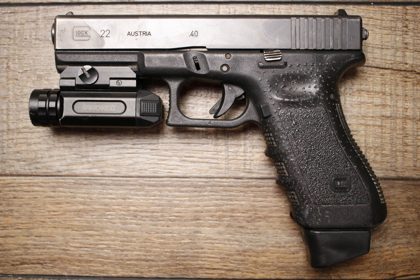 GLOCK 22 Gen 3 40 S&W Police Trade-In Pistol with ProTec Light