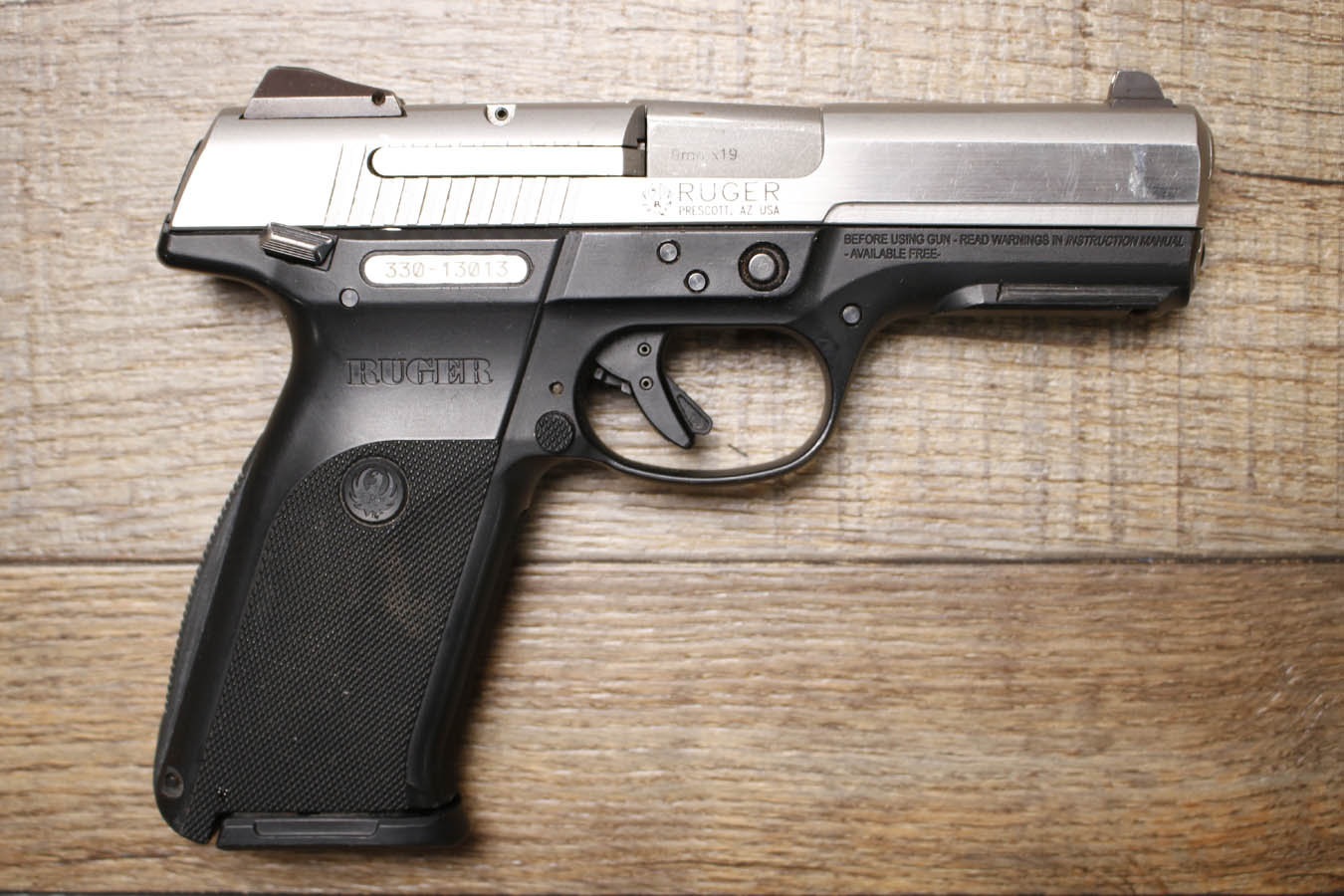 RUGER SR9 9mm Stainless Police Trade-In Pistol