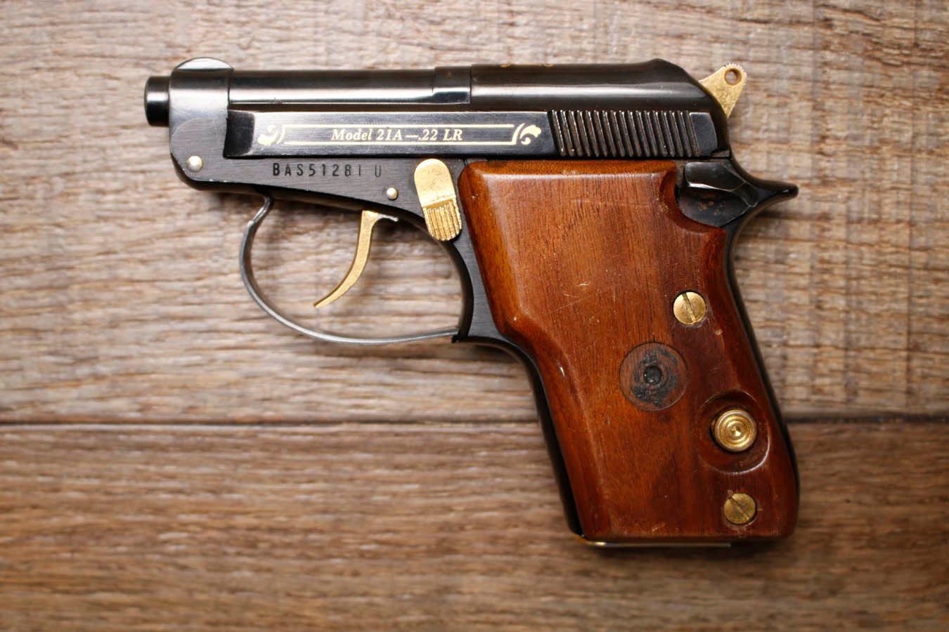BERETTA 21A 22 LR Police Trade-In Pistol with Trim
