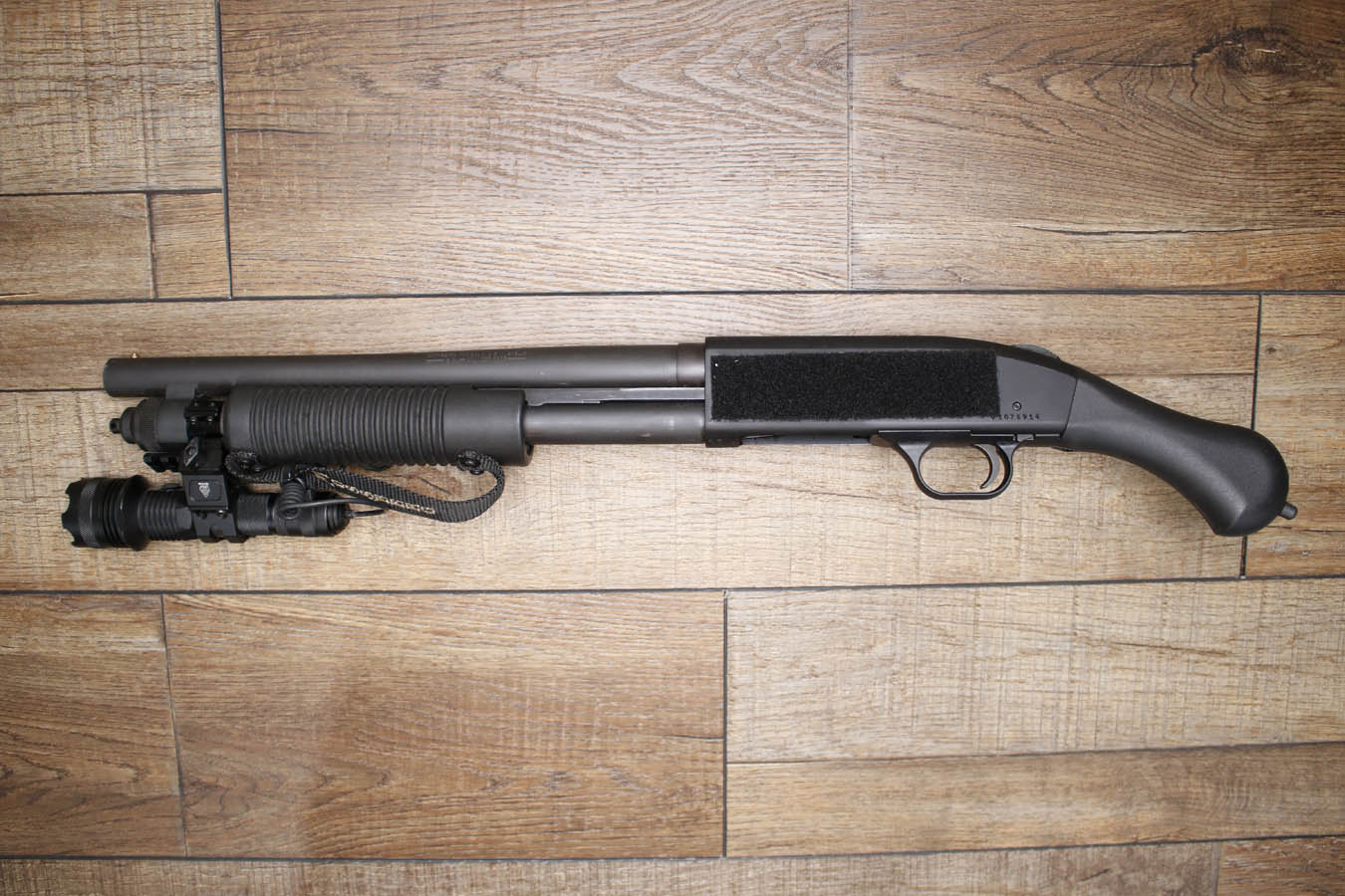 MOSSBERG 590 Shockwave 12GA Police Trade-In Shotgun with Flashlight
