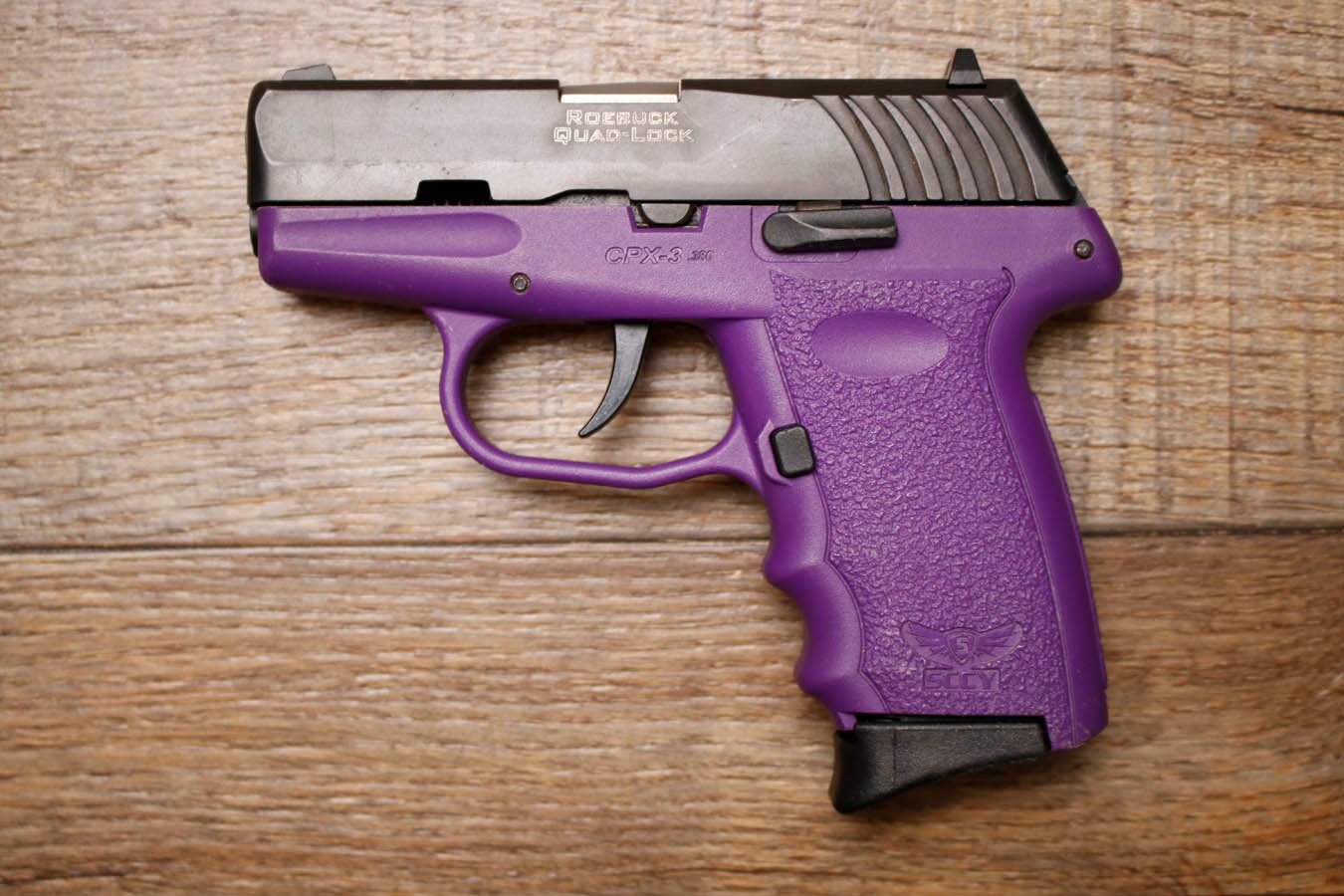 SCCY CPX-3 380 ACP Police Trade-In Pistol with Purple Frame