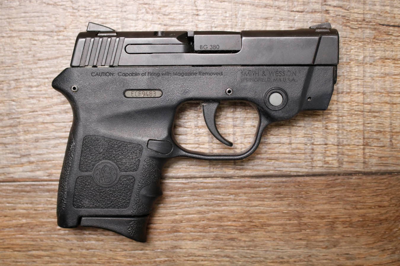 SMITH AND WESSON Bodyguard 380 ACP Police Trade-In Pistol with Laser