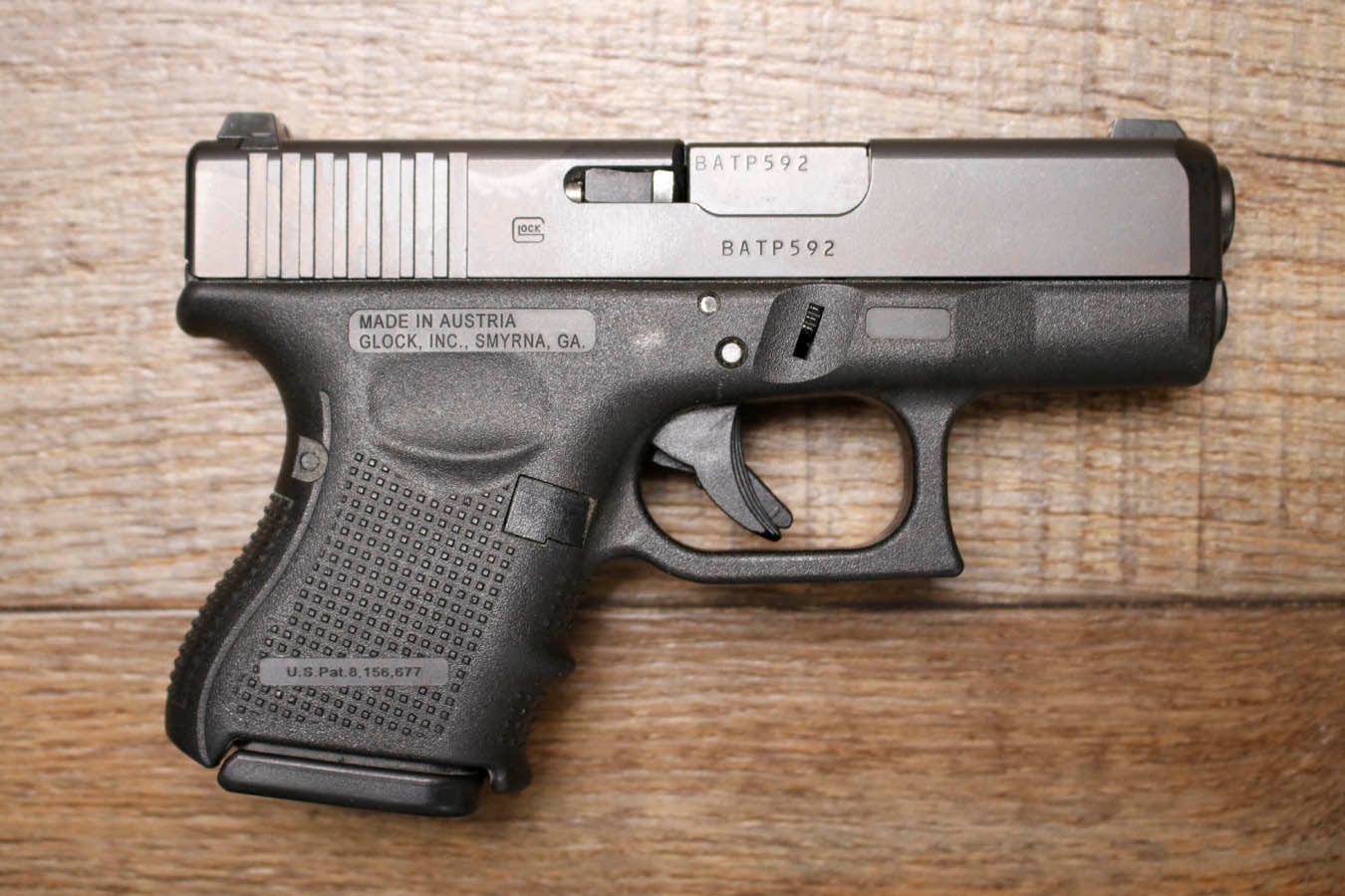 GLOCK 26 Gen 4 9mm Police Trade-In Pistol with Night Sights (Good Condition)