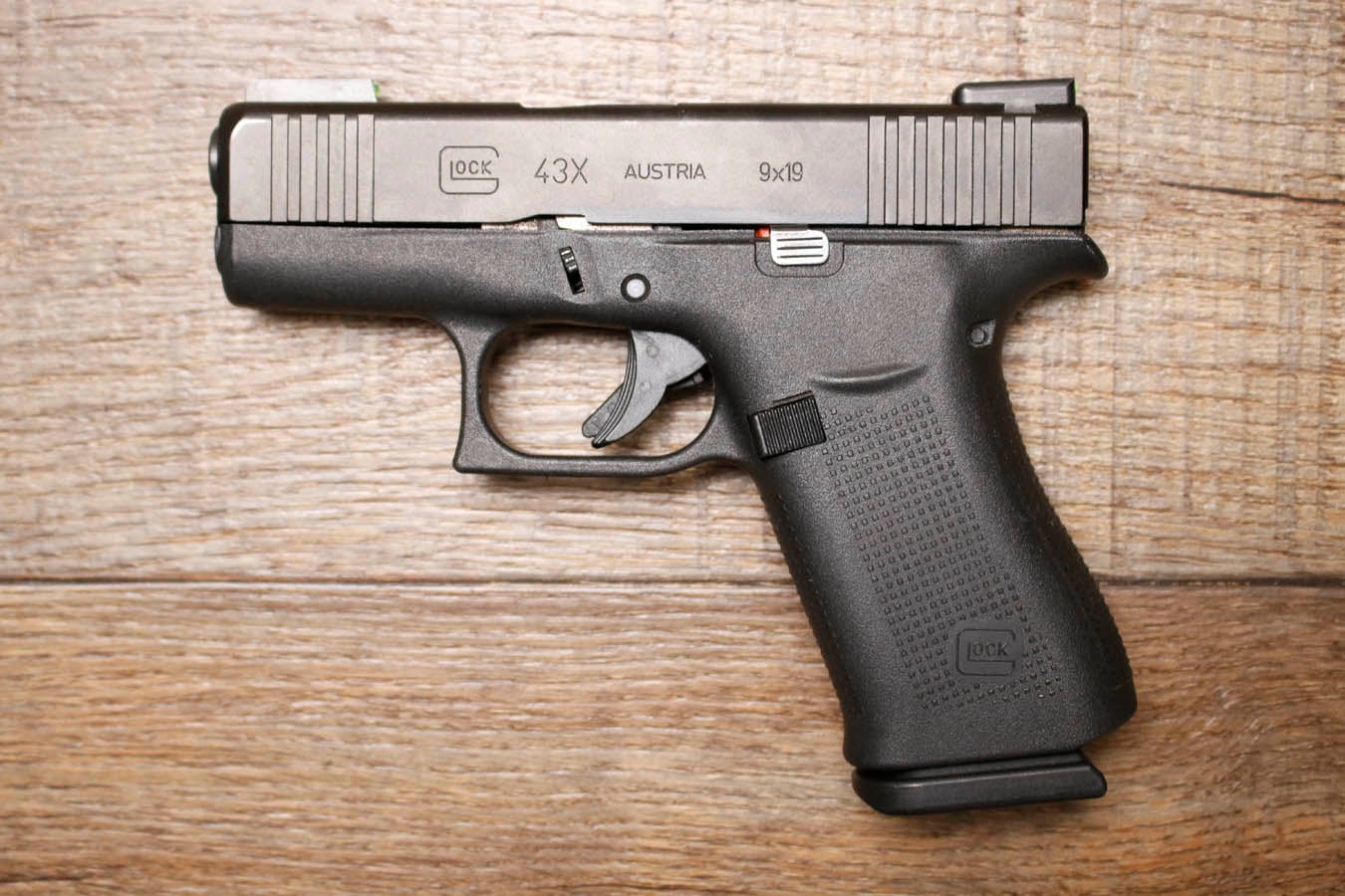 GLOCK 43X 9mm Police Trade-In Pistol with Tru Glo TG-H3 Sights