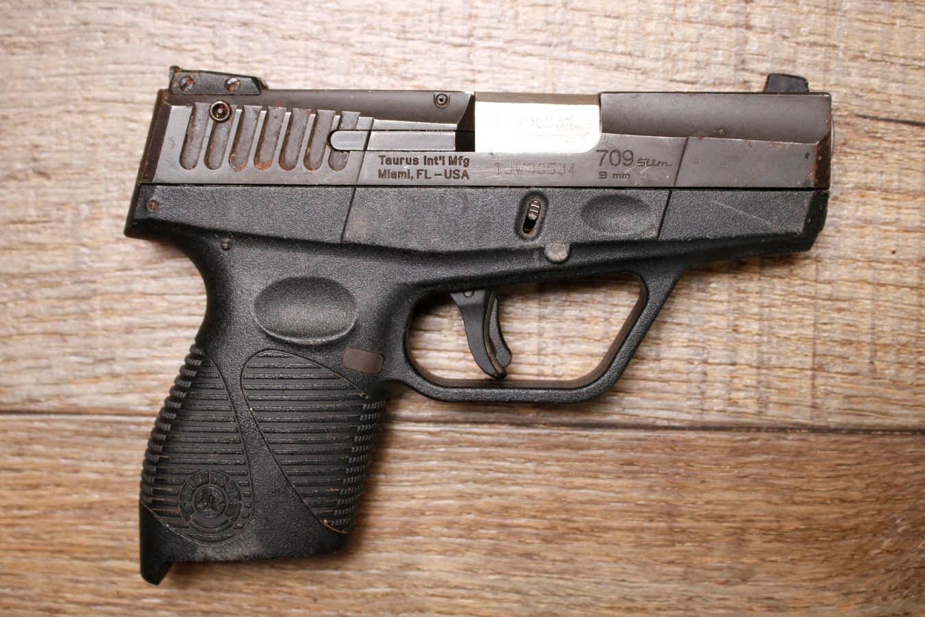 TAURUS 709 Slim 9mm Police Trade-In Pistol (No Magazine)