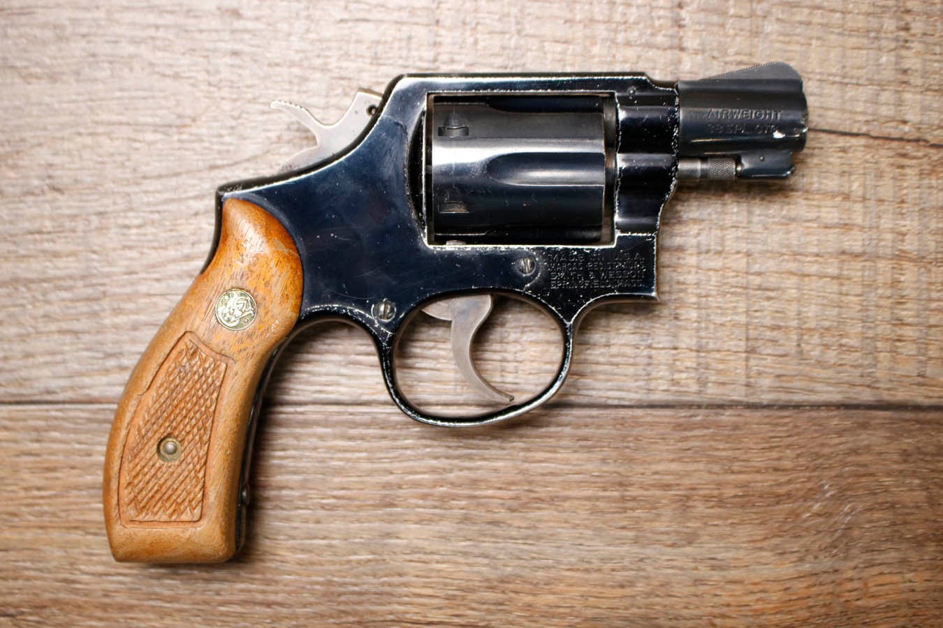 SMITH AND WESSON 12-2 Airweight 38 SPL Police Trade-In Revolver