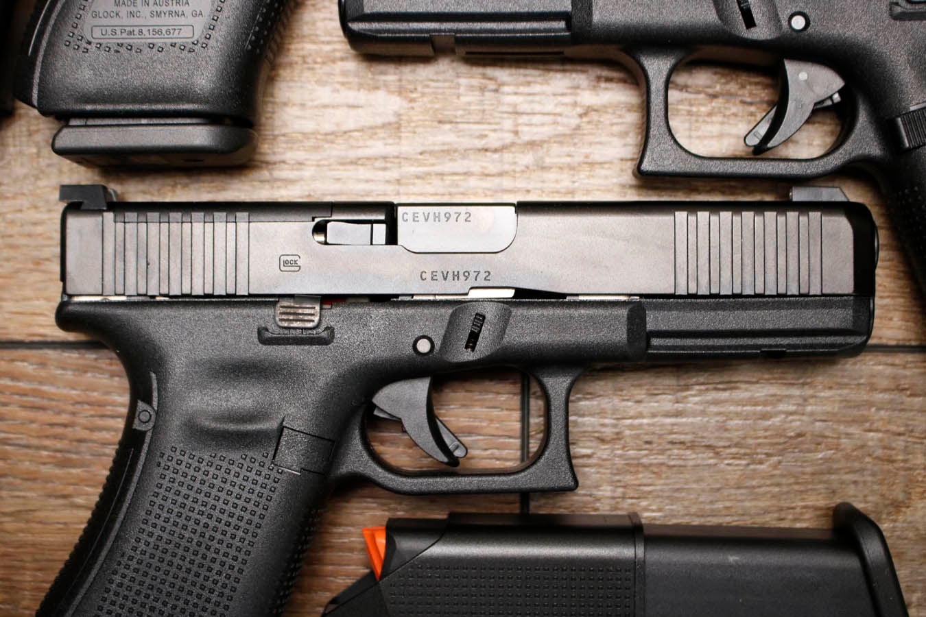 GLOCK 17 M.O.S. Gen 5 9mm Optic Ready Police Trade-In Pistols with Night Sights and Front Slide Serrations