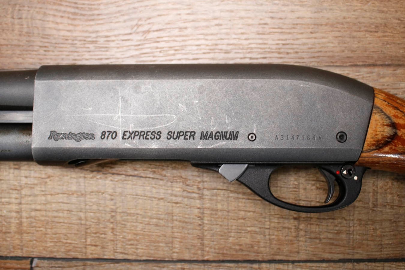REMINGTON 870 Express Super Magnum 12GA Police Trade-In Shotgun with Rifle Sights