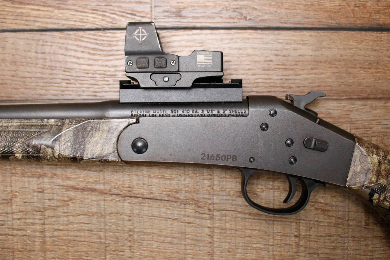 STEVENS 301 410 Bore Police Trade-In Shotgun with Red Dot