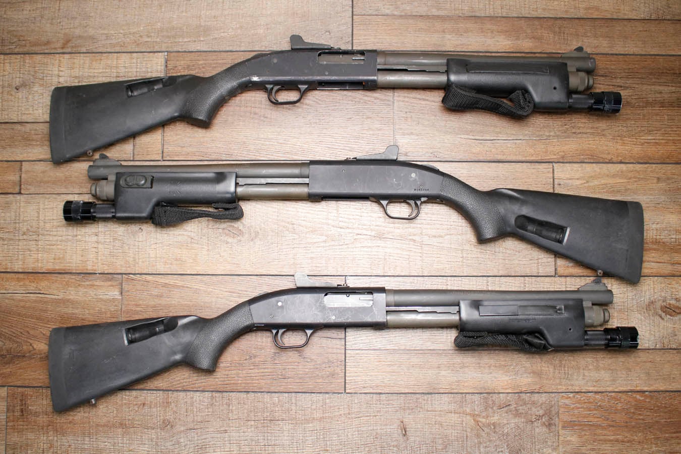 MOSSBERG 590 12GA Police Trade-In Short Barrel Shotguns with LPC Flashlight Forend