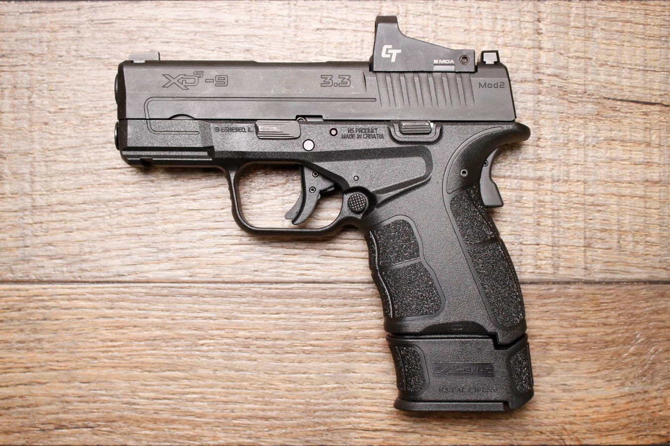 SPRINGFIELD XDS-9 MOD.2 9mm Police Trade-In Pistol with Crimson Trace Red Dot