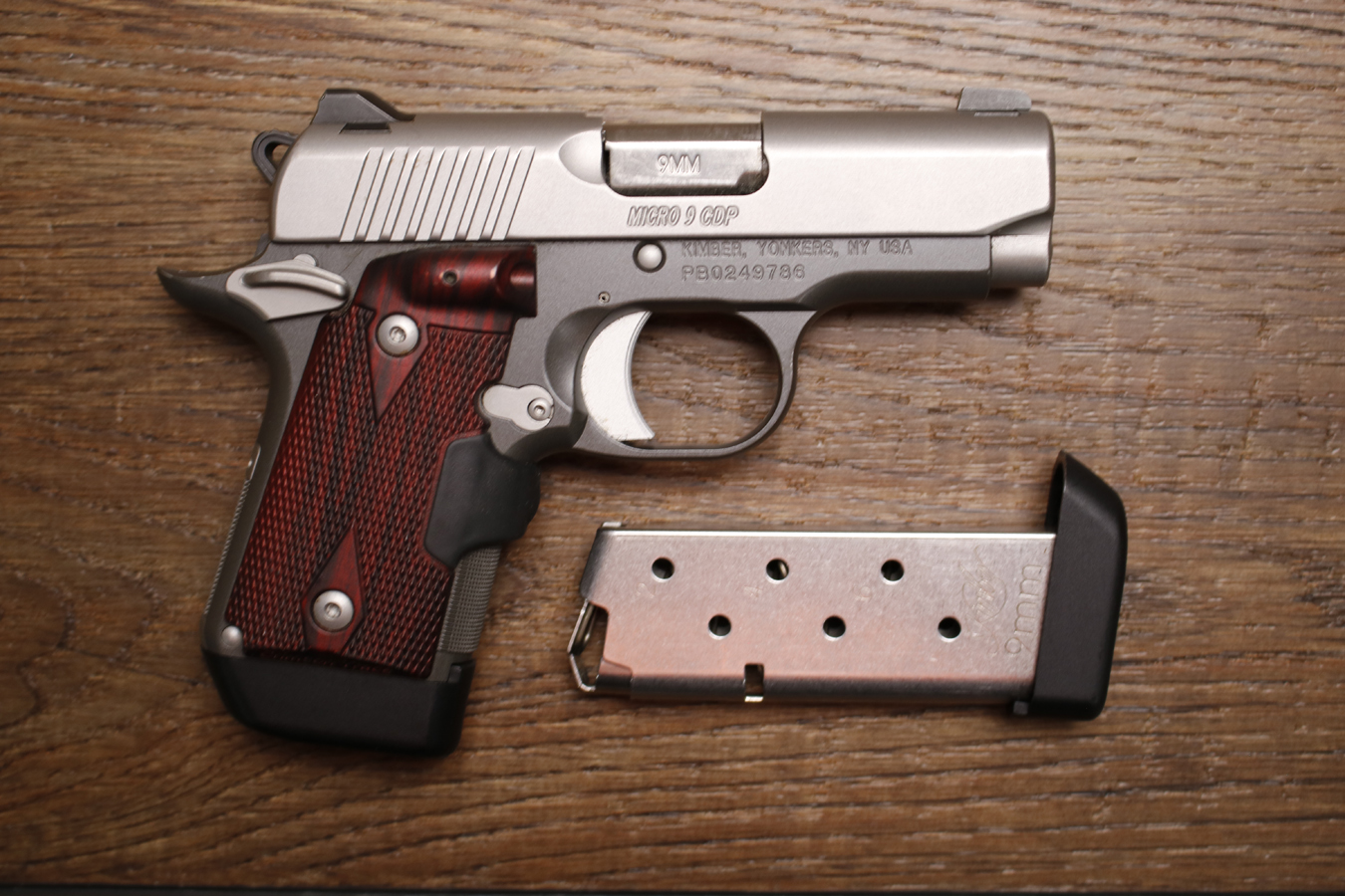 KIMBER Micro 9 CDP 9mm Police Trade-In Pistol with Lasergrips