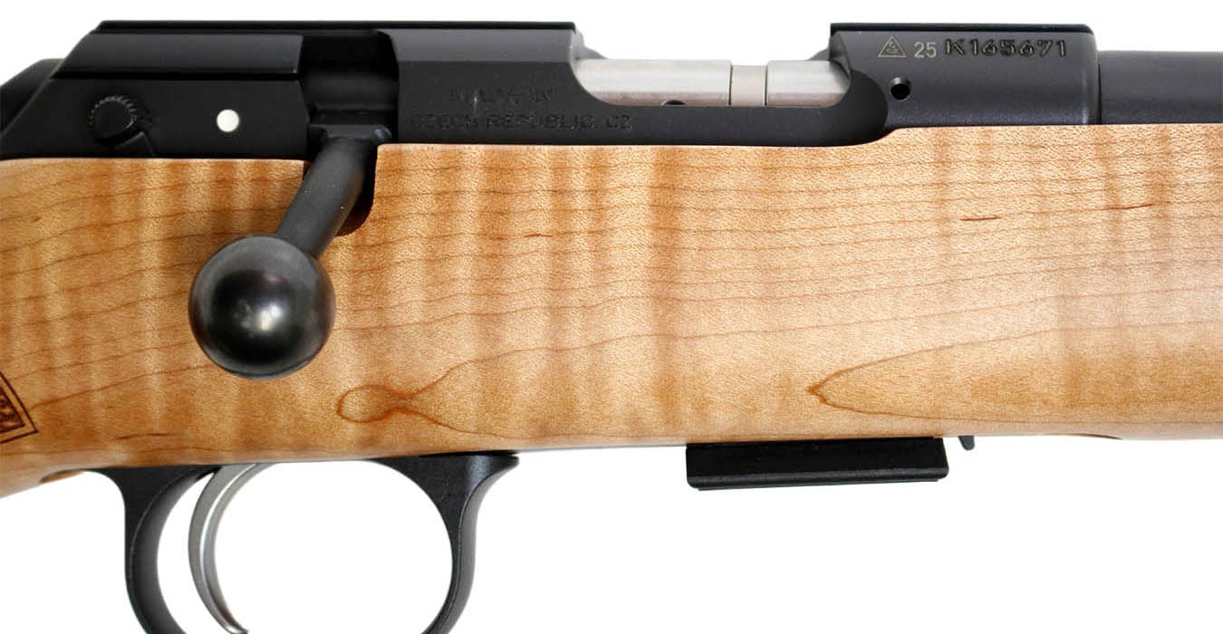 CZ 457 American 22LR Bolt-Action Rifle with AAAA Maple Stock and Threaded Barrel