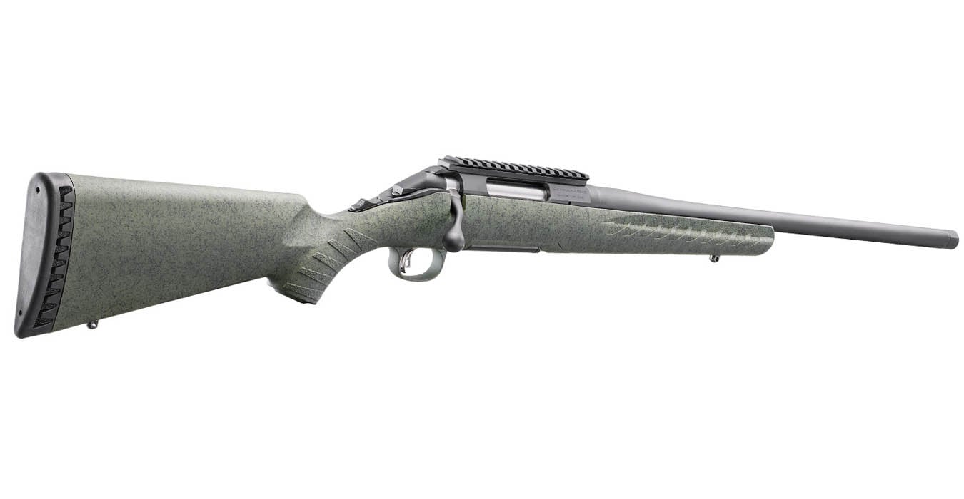 GLENFIELD Model A 308 Win Bolt-Action Rifle with Moss Green Splatter Stock and Threaded Barrel