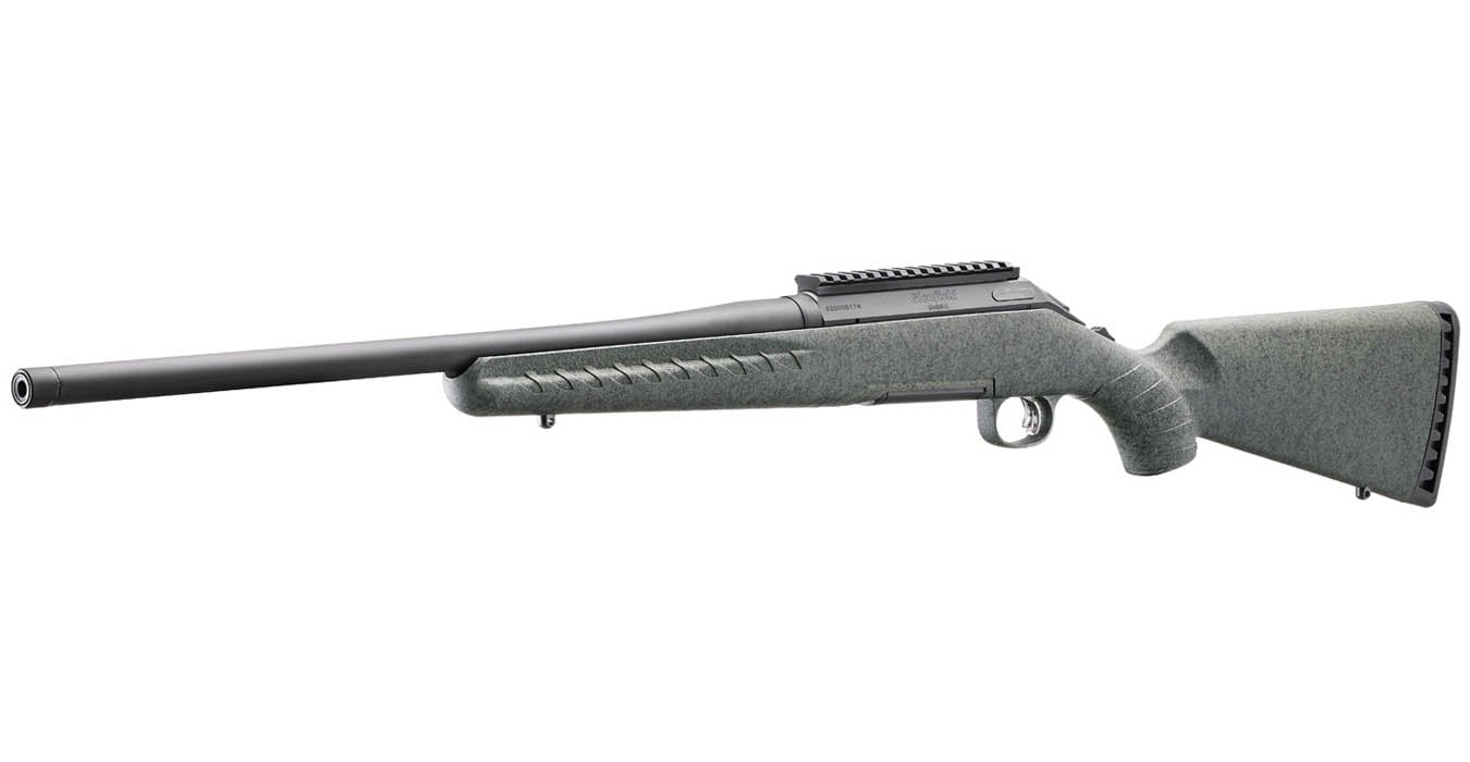 Glenfield Model A 243 Win Bolt-Action Rifle with Moss Green Splatter Stock and Threaded Barrel
