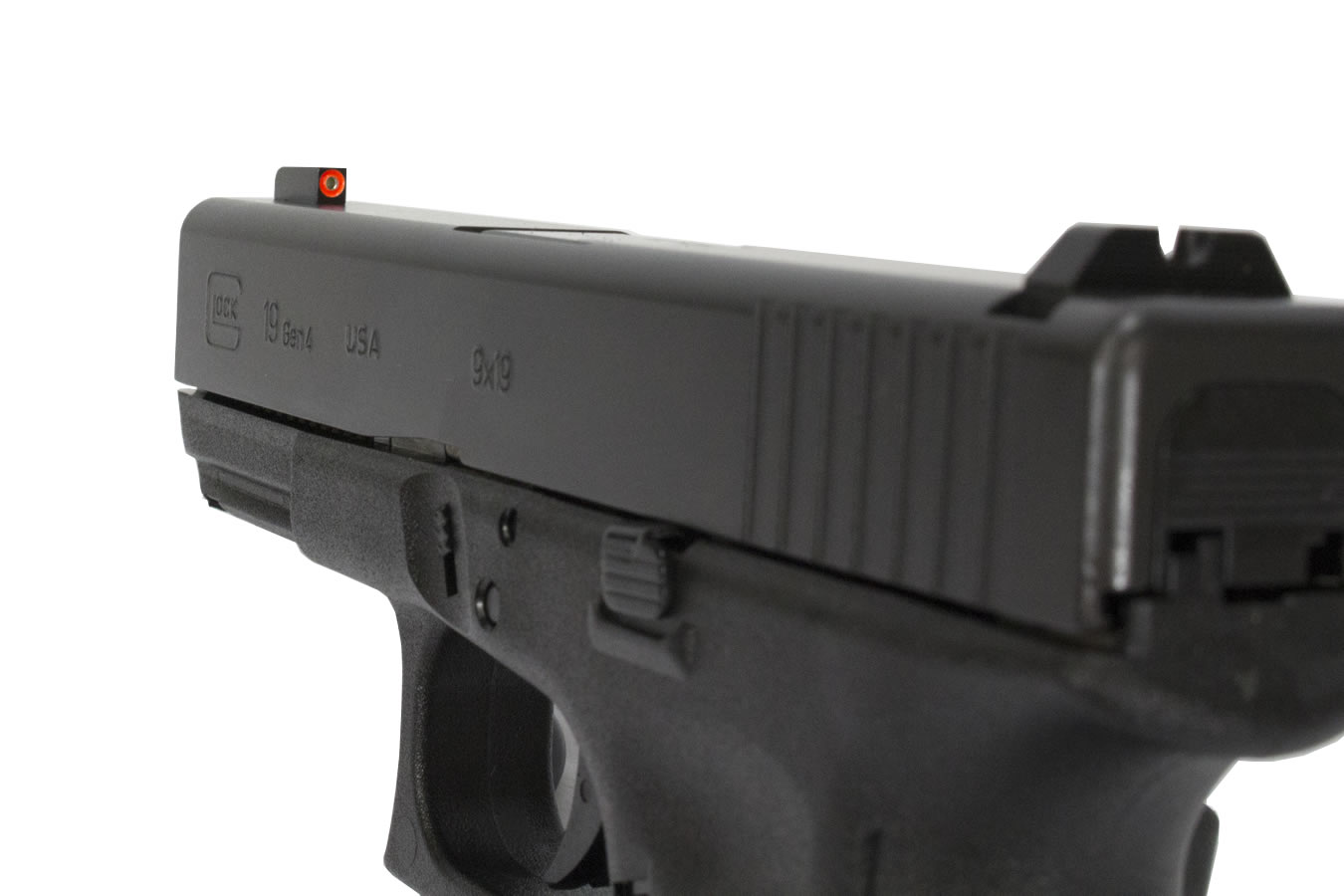 GLOCK 19 Gen4 ProGlo 9mm 15-Round Pistol with Front Night Sight (Made in USA)