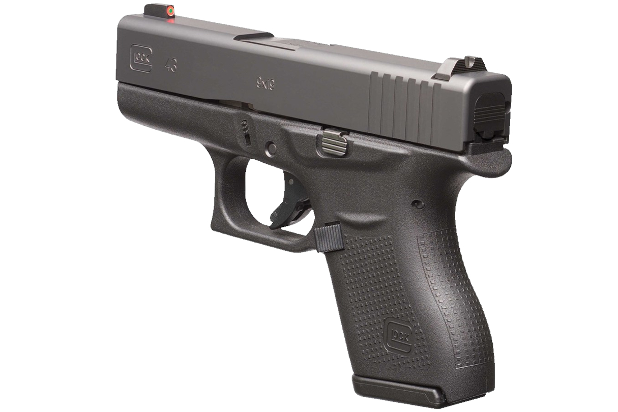 GLOCK 43 ProGlo 9mm Single Stack Pistol with Front Night Sight