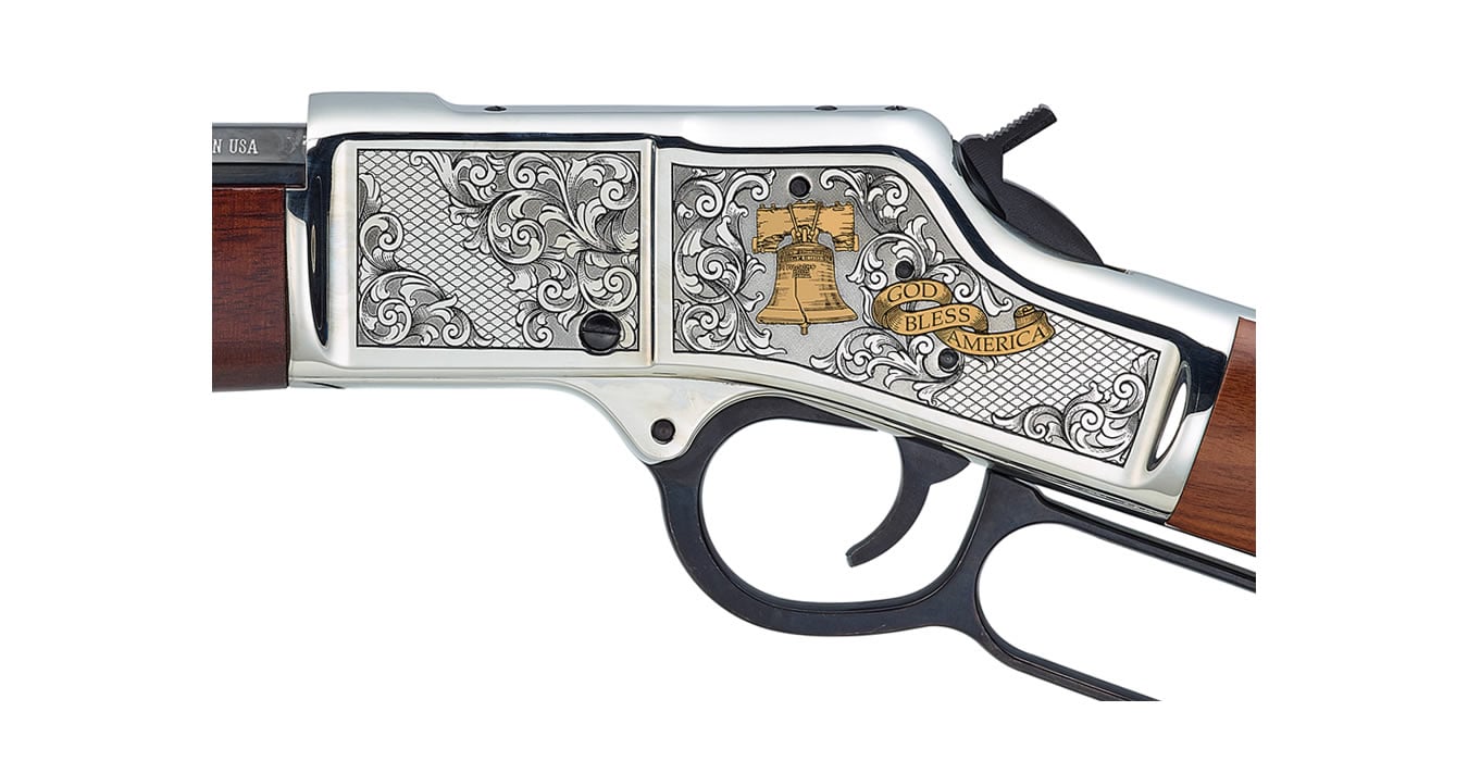 Henry Repeating Arms Golden Boy 22LR God Bless America Lever Action Heirloom Rifle