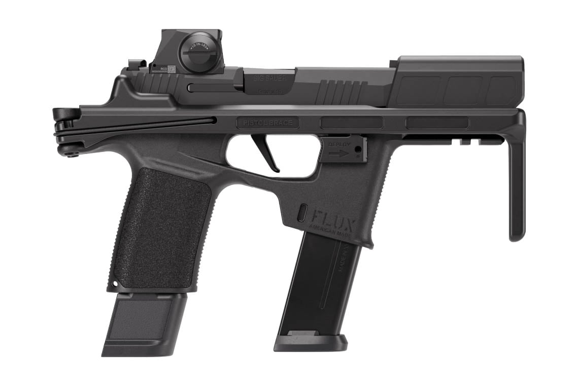 SIG SAUER P365-FLUX RXSL 9mm Pistol with Rapid Deploying Stabilizing Brace and Romeo X Compact Red Dot