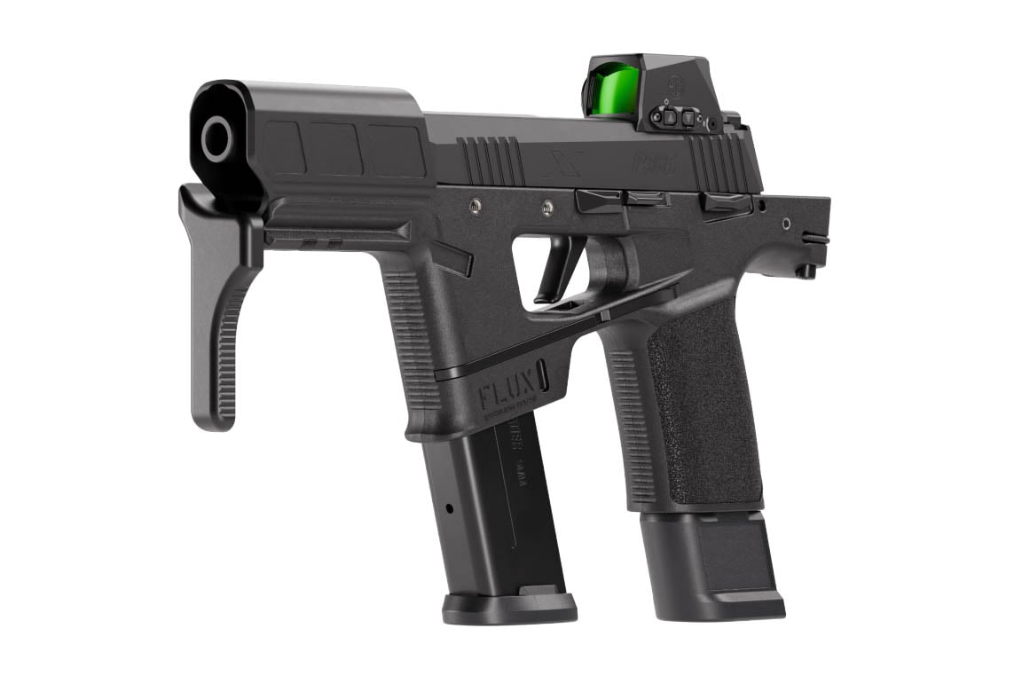 SIG SAUER P365-FLUX RXSL 9mm Pistol with Rapid Deploying Stabilizing Brace and Romeo X Compact Red Dot