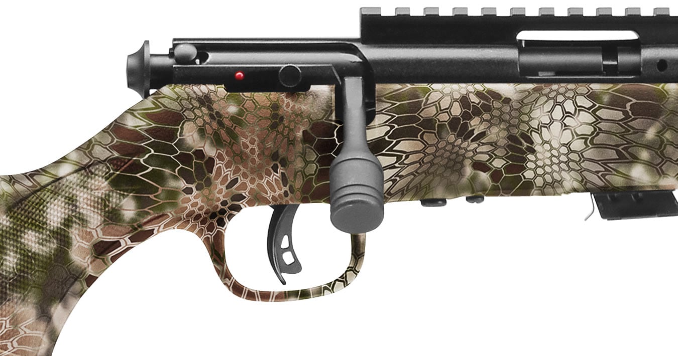 SAVAGE 93R17 FV-SR 17HMR Bolt Action Rimfire Rifle with Kryptek Highlander Stock