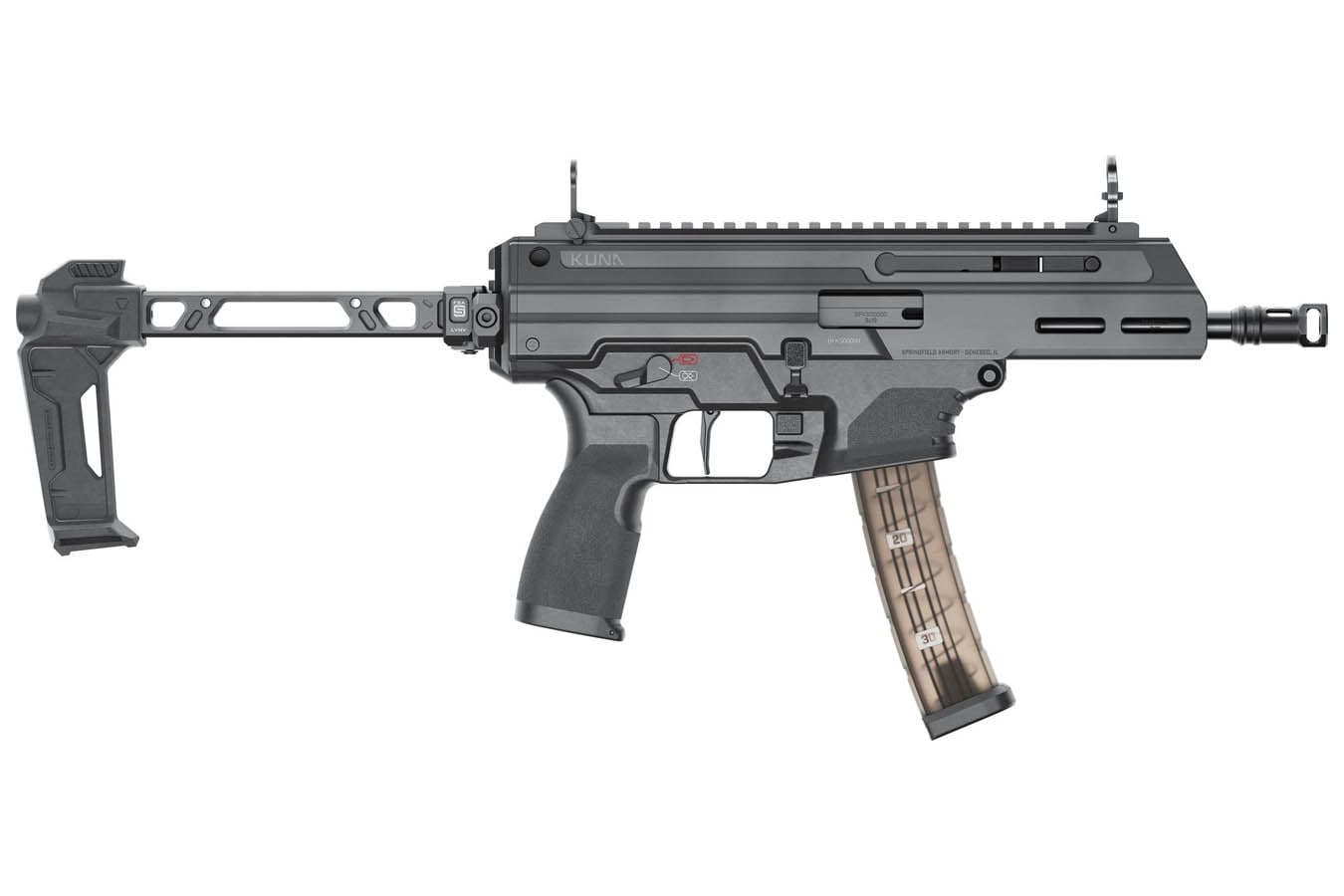 Springfield Kuna 9mm Roller-Delayed Firstline PDW with Strike Industries FSA Brace