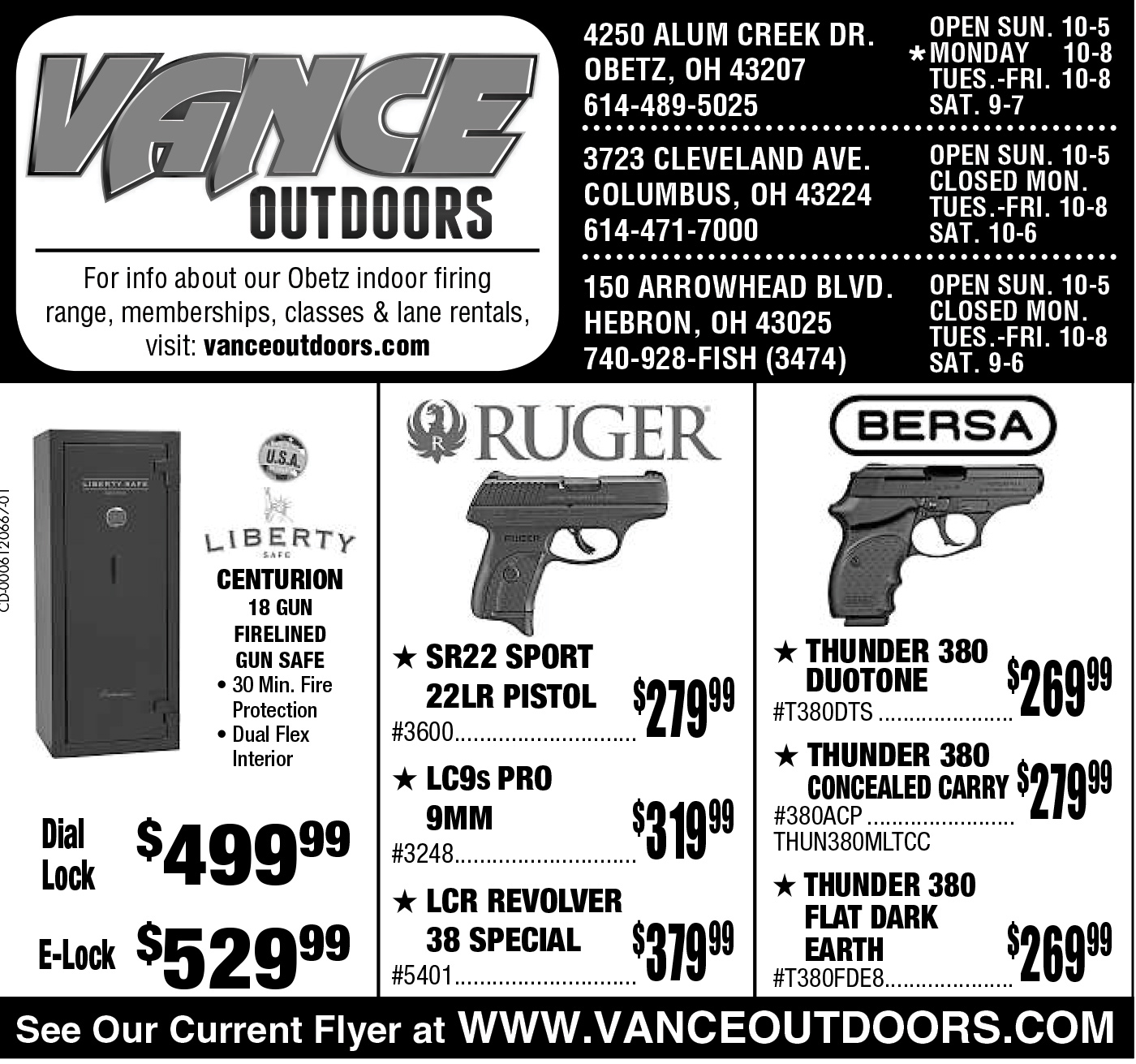 Weekly Insert Sale Vance Outdoors
